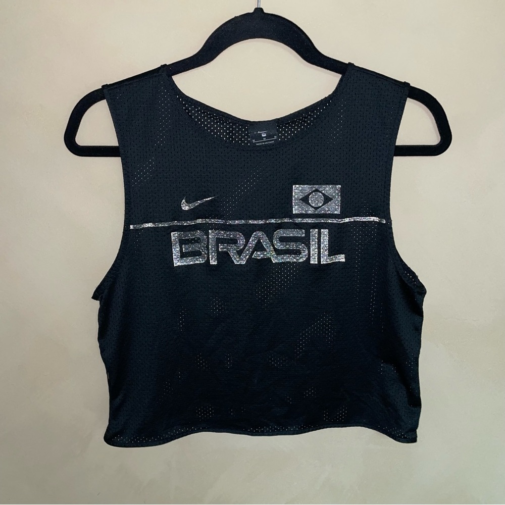Nike Dry Energy Top Sleeveless Brazil Black Size Medium